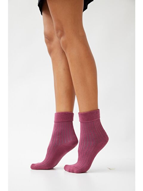 Katia And Bony Kadın Bordo Renkli Havlu Soket Çorap