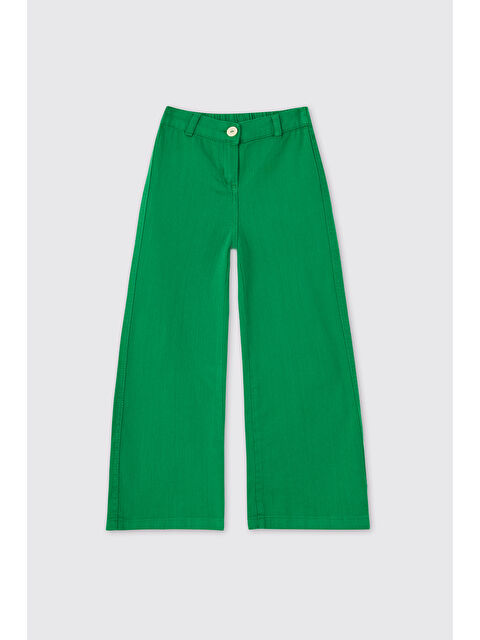 Panço Kız Çocuk Yeşil Pantolon