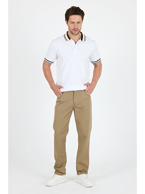Rodi Erkek Regular Fit Gabardin %98 Pamuk %2 Elastan Rahat Günlük Klasik Düz Kesim Pantolon - S000400969-4557