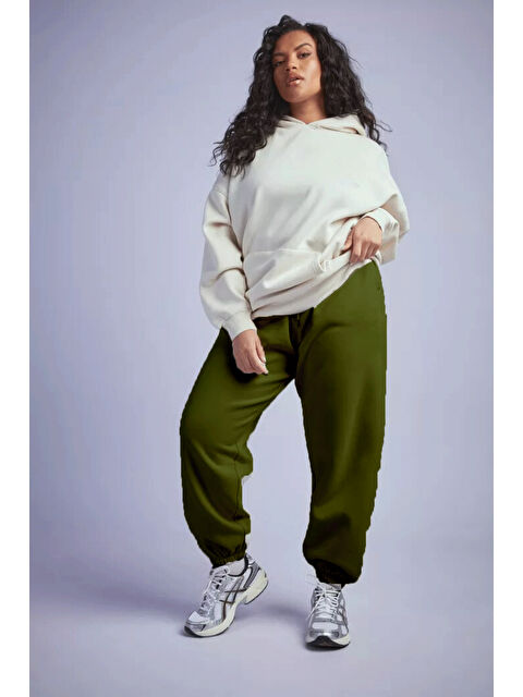 Süperlife Kadın Büyük Beden Rahat Kesim İnce Eşofman Altı SPR24BEAK51 - S000281037-18547