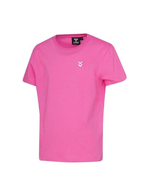 Hummel Pulse Kids Çocuk Pembe Yuvarlak Yaka Tişört