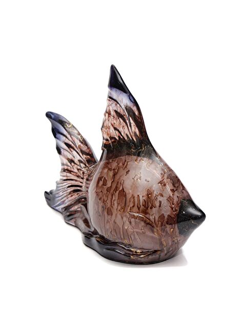Missi Dekoratif Ocean Art Kahverengi Balık Heykeli (23 cm) - S000462130-19413