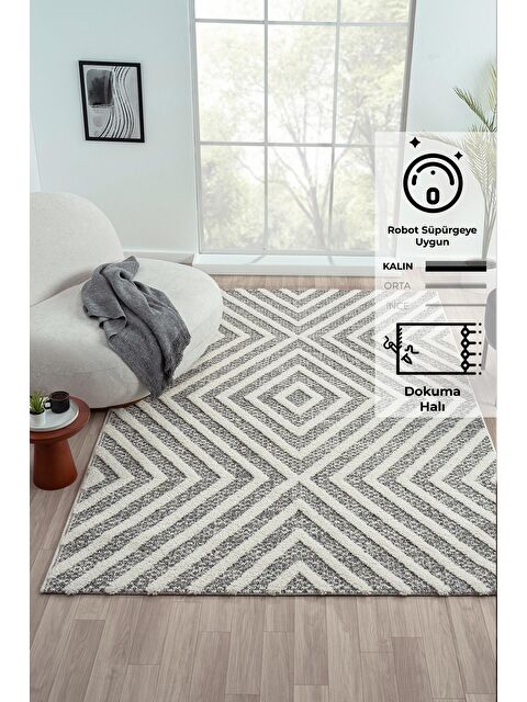 Konfor Halı Sevilla 5506 Bukle Yumuşak Örgü Modern Dokuma Halı-80x150 cm - S000162686-19966