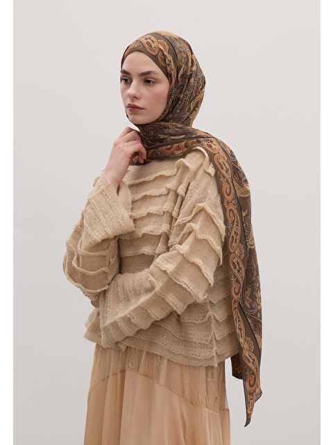 Fresh Scarfs Eva Desen Şal Bisküvi - S000458427-23173
