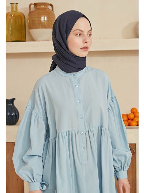 Fresh Scarfs İnce Pamuk Vual Şal Lacivert - S000420394-29672