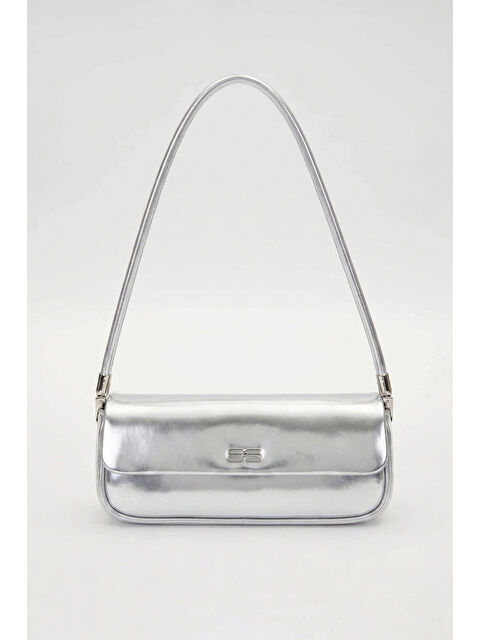 Remsa İnce Askılı Baget Çanta 930414 Hologram Gümüş