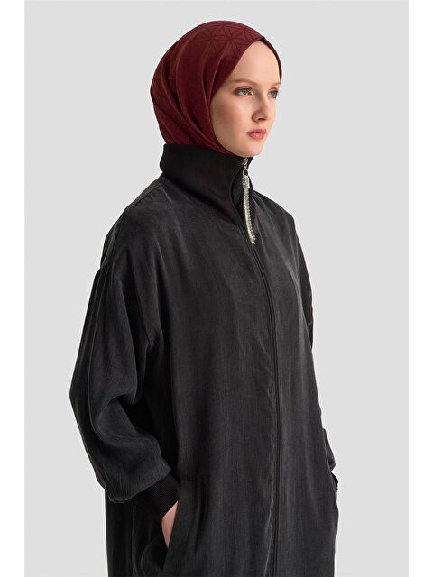 ARMİNE Kupra Mixli Triko Kap 25Kd2008 Siyah - S000453366-19351