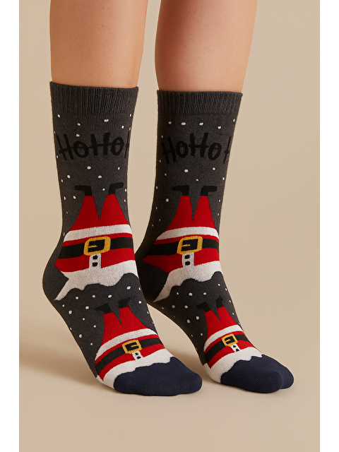 Katia And Bony Yılbaşı Soket Çorap Koyu Gri Mix