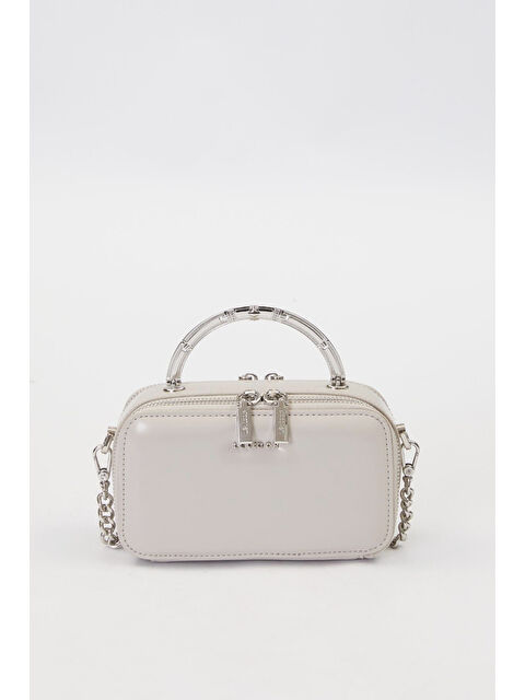 Remsa Çift Göz ve Fermuar Detay Küçük Boy Çanta 930424 Gri