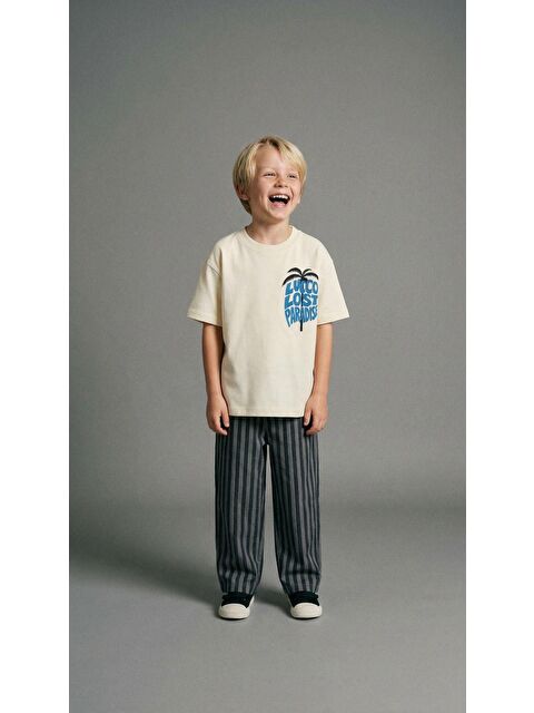 Monila Erkek Çocuk Baskılı Pamuklu Jogger Pantolonlu Altüst Takım - S000515555-19928