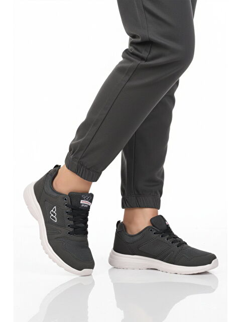 Walkway Lacivert Fileli Hafif Bağcıklı Esnek Unisex Spor Ayakkabı 020 G