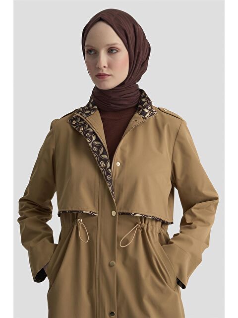 ARMİNE Beli Büzgülü Trençkot 25Kd4029 Camel - S000489657-4557