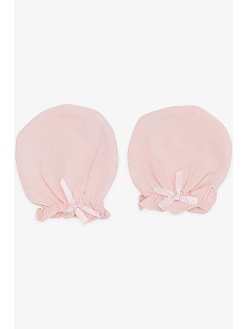 Breeze Yenidoğan Bebek Eldiveni Fiyonklu Somon (7 X 9 Cm) - S000508399-24085