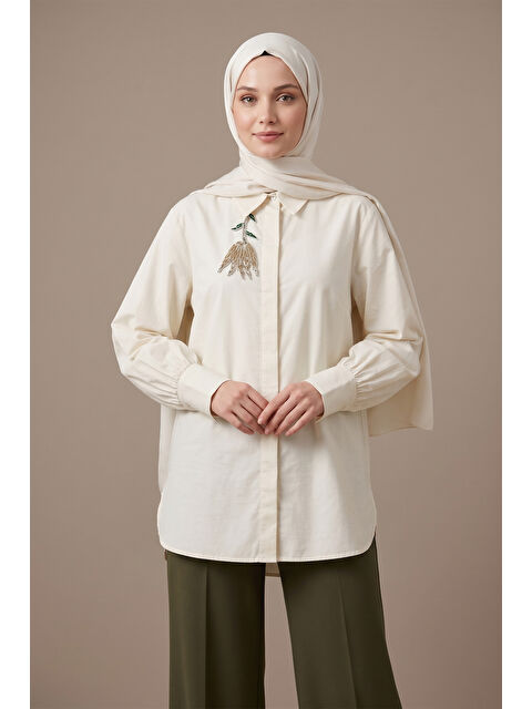 Remsa Missemramis Violet Gömlek 5223 Krem