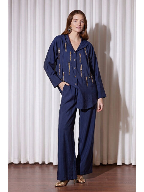 Remsa Missemramiss Cristello Kap Pantolonlu Takım 5147 Lacivert