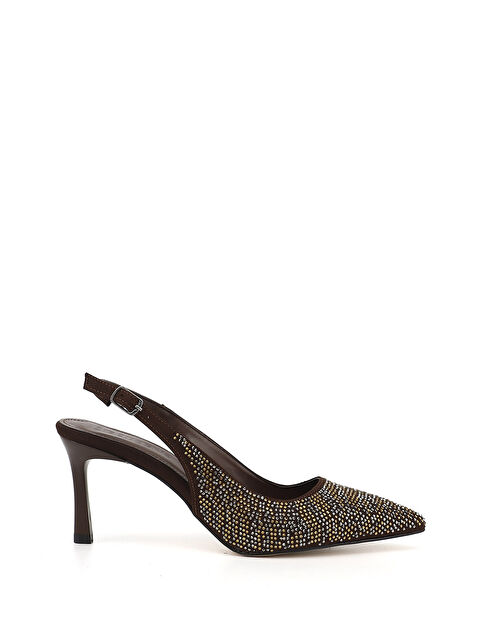 GÖNDERİ(R) Kadın KAHVERENGİ İnce Topuklu Arkası Açık Ayakkabı - S000531675-19413