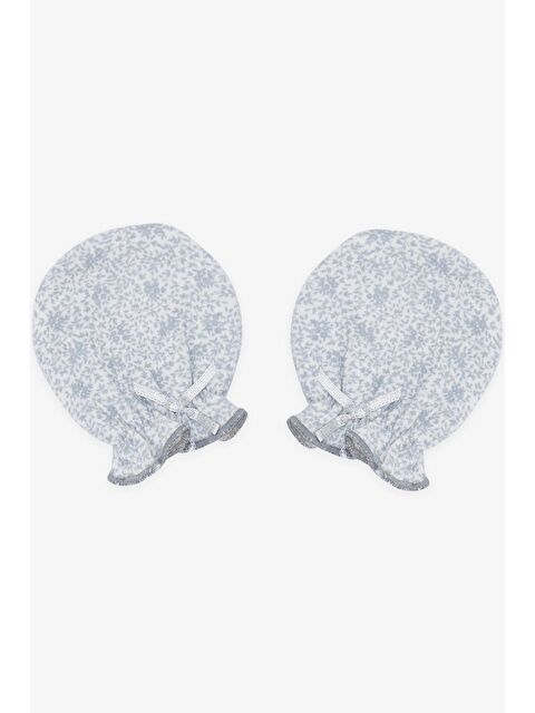 Breeze Yenidoğan Bebek Eldiveni Yaprak Desenli Gri (7 X 9 Cm) - S000508400-20600