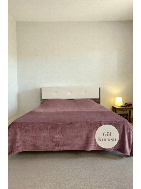 Çeyiz Diyarı Welsoft Çift Kişilik Battaniye 200x220 cm Gül Kurusu - S000500208-20028