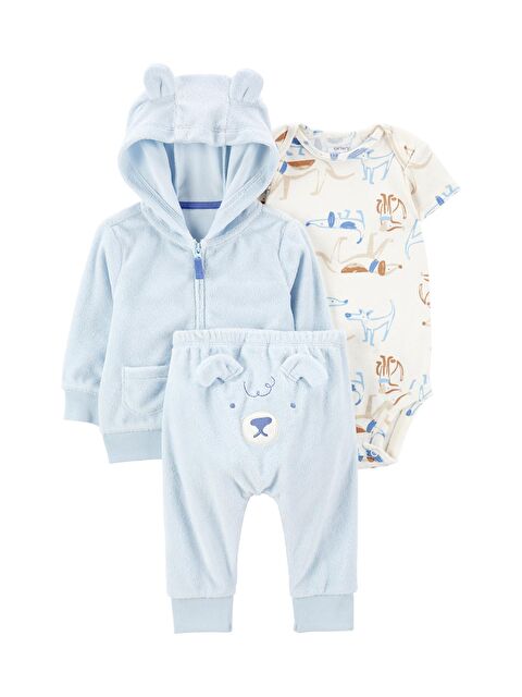 Carter's Erkek Bebek 3'lü Hırkalı Set - S000395081-23173