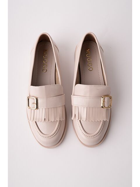Muggo TASSEL Gold Tokalı Püsküllü Kadın Günlük Loafer Ayakkabı - S000527680-26407