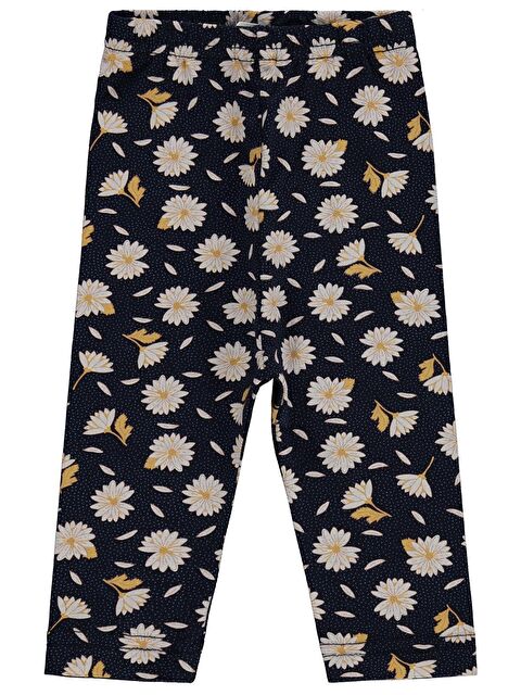 Civil Baby Papatya Baskılı 6-18 Ay Tayt - Lacivert 12-18 Ay - S000526344-21164