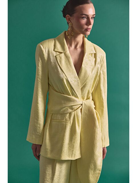 SATEEN Freya Ceket - Sarı - S000521271-20072