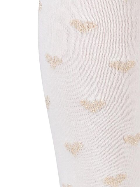 Civil Girls Simli Kalp 3-11 Yaş Kız Külotlu Çorap - Ekru 11-12 Yaş - S000485054-19965