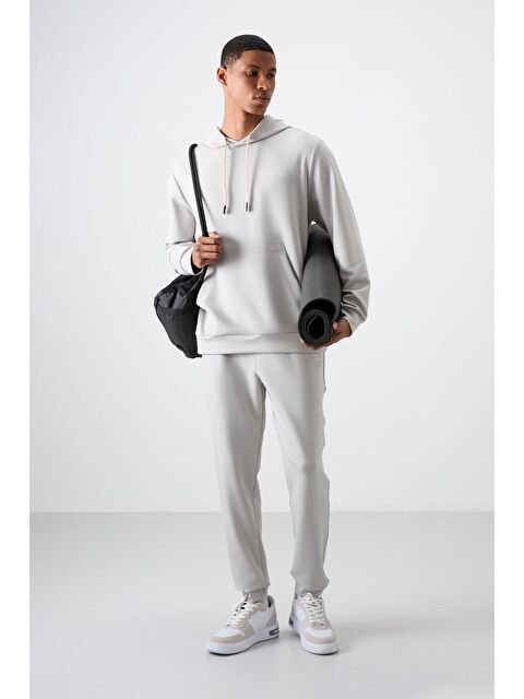 Air Jones Pamuklu Kalın Yumuşak Dokulu Comfort Fit Nakışlı Erkek Eşofman Takım - 85255 - S000191332-25636