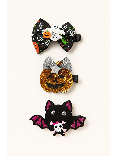 Katia And Bony Kız Çocuk 3'Lü Halloween Toka Seti - S000475242-23173
