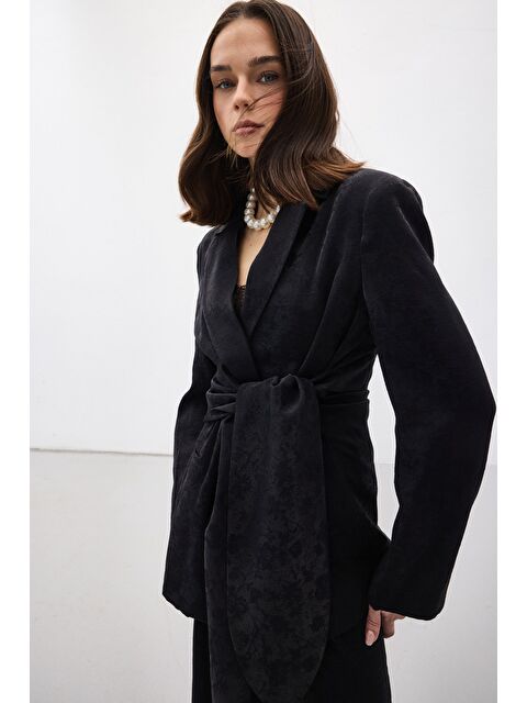 SATEEN Freya Ceket - Siyah - S000521271-19351