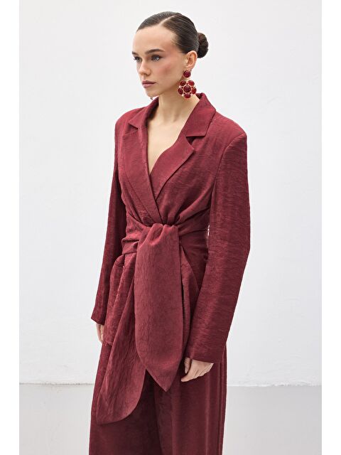 SATEEN Freya Ceket - Bordo - S000521271-19951