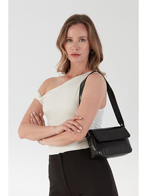 Fullamoda Yanları Drapeli Tek Kol Bluz - S000380610-19965