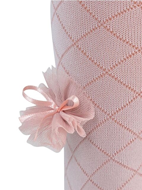 Civil Girls Petek Tüllü Aksesuar 3-7 Yaş Kız Külotlu Çorap - Pembe 7-8 Yaş - S000485052-20028