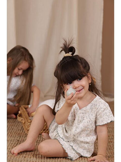 Oh La La Koala For Little Ones Sarmaşık Baskı Kız Şort Takım - S000420233-19928