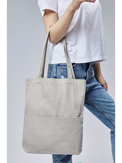 Bagg 3 Cepli Gri Gabardin Çanta - S000366129-20600