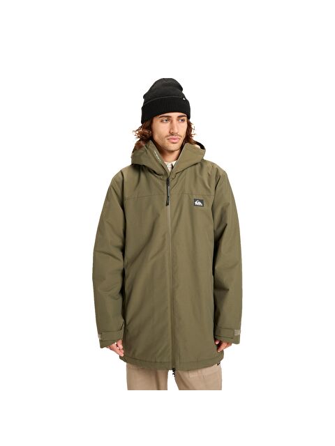 Quiksilver Overcast 3k Parka Erkek Yeşil Mont - S000489661-18194