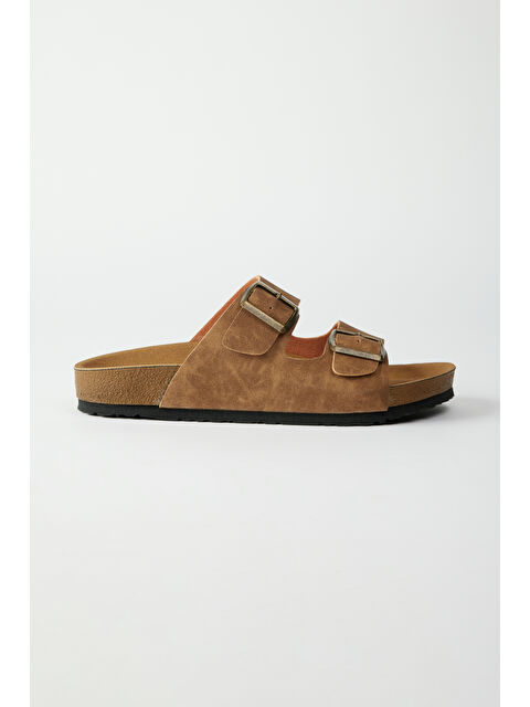 AC&Co / Altınyıldız Classics Erkek Taba Desensiz Terlik - S000394259-14955