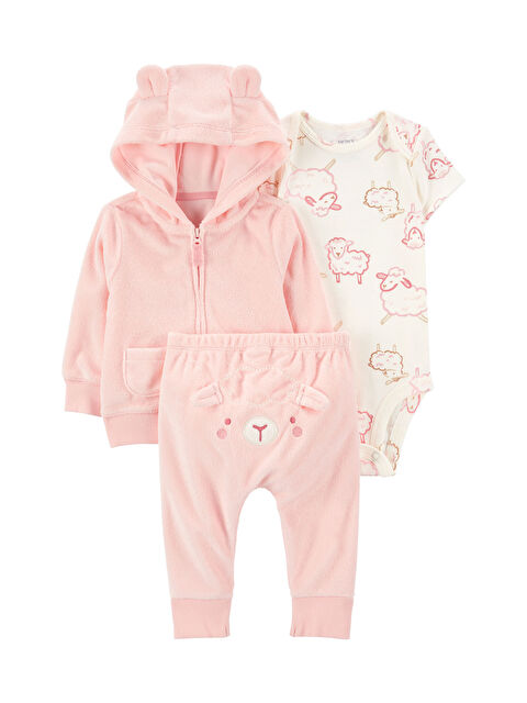 Carter's Kız Bebek Hırkalı Set 3'lü Paket - S000395089-20024