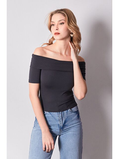 Fullamoda Basic Madonna Yaka Bluz - S000332280-33408