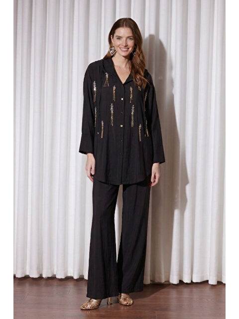 Remsa Missemramiss Cristello Kap Pantolonlu Takım 5147 Siyah