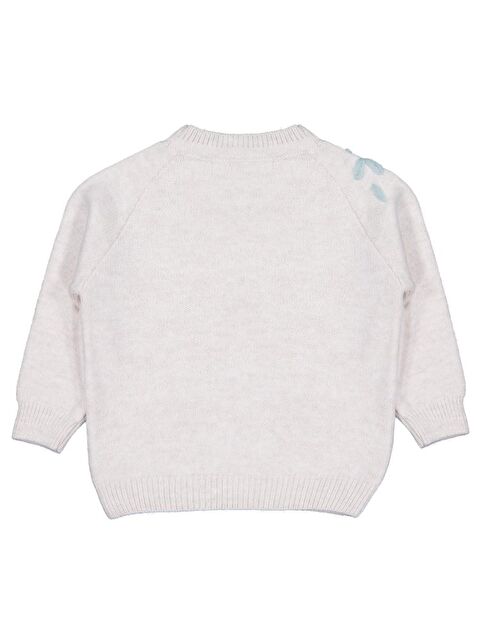 Civil Girls Çiçek Nakışlı 2-5 Yaş Kazak - Bej 3-4 Yaş - S000468029-19927