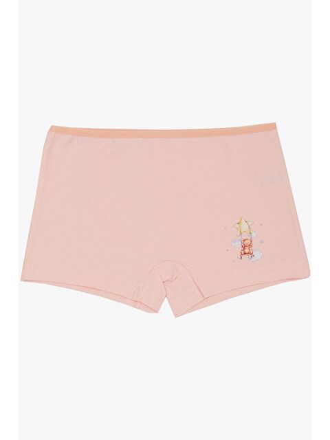 Breeze Kız Çocuk Boxer Sevimli Salıncaklı Ayıcık Baskılı Somon (5 Yaş) - S000058100-24085