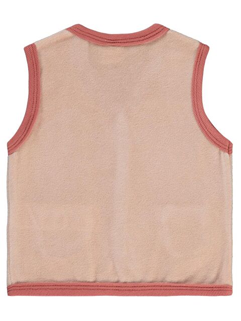 Civil Baby Bulut Baskılı Cepli 6-18 Ay Yelek - Pudra 6-9 Ay - S000483656-7152