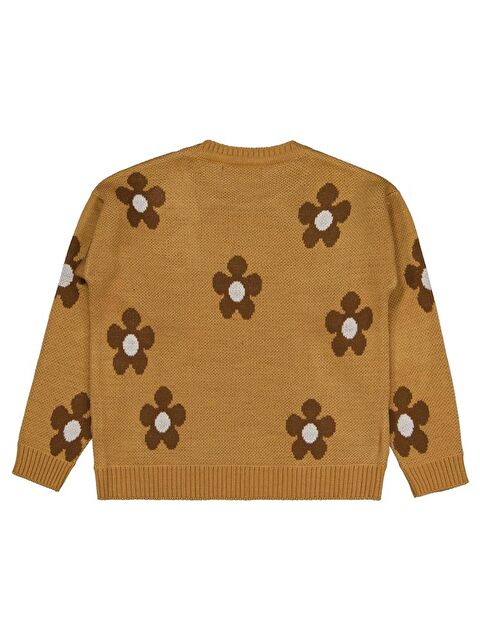 Civil Girls Papatya Desenli 6-9 Yaş Kazak - Ekru 8-9 Yaş - S000483573-17365