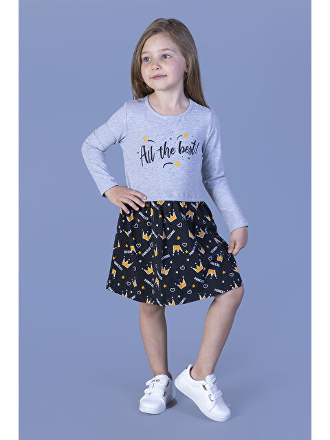 Toontoykids Kız Çocuk All The Best Baskılı Elbise - S000358329-74