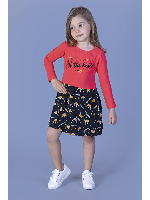 Toontoykids Kız Çocuk All The Best Baskılı Elbise - S000358329-20048