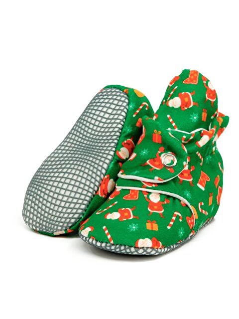 Ella Bonna Organik Pamuk Bebek Pandufu, Kaydırmaz Taban, Yenidoğan Patiği, Ev Kreş Ayakkabısı - S000251866-37469