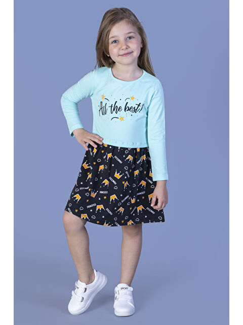 Toontoykids Kız Çocuk All The Best Baskılı Elbise - S000358329-20055