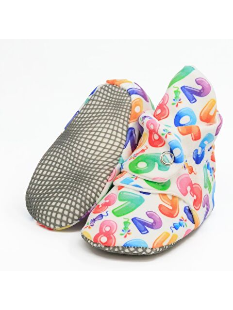 Ella Bonna Organik Pamuk Bebek Pandufu, Kaydırmaz Taban, Yenidoğan Patiği, Ev Kreş Ayakkabısı - S000251866-2281