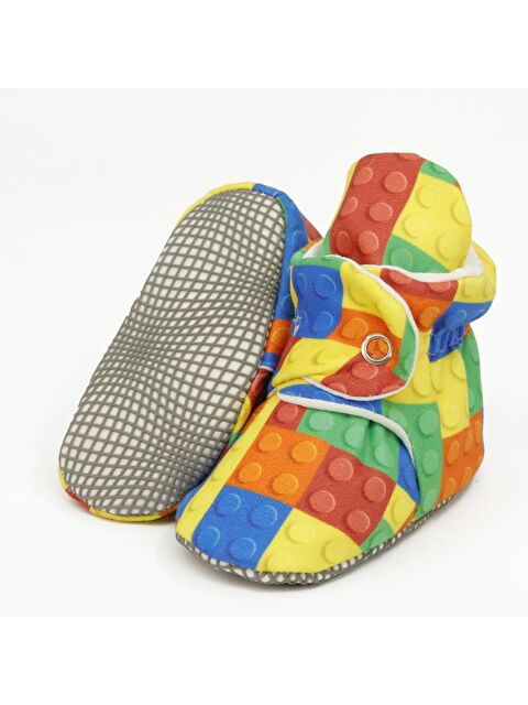 Ella Bonna Organik Pamuk Bebek Pandufu, Kaydırmaz Taban, Yenidoğan Patiği, Ev Kreş Ayakkabısı - S000251866-5232